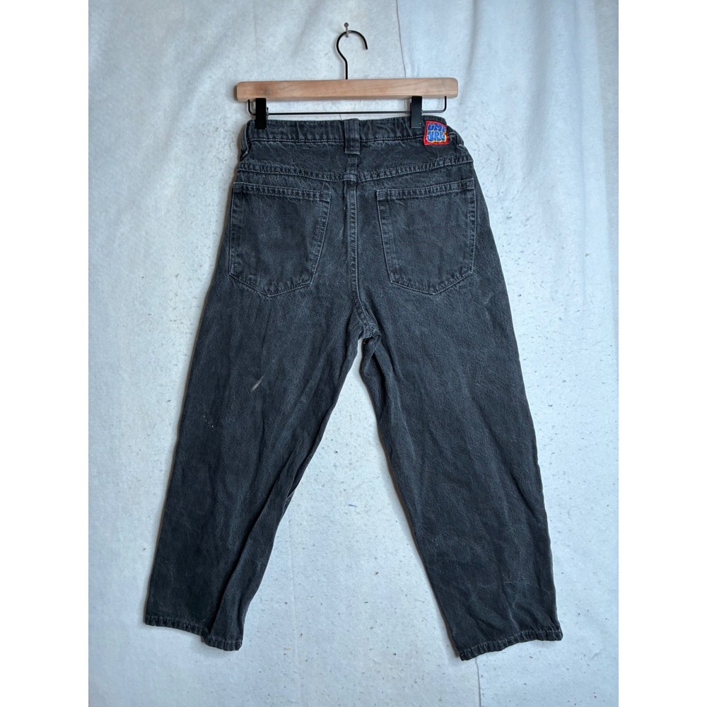 Empyre Loose Fit Skate Jeans Black Denim Boys Sz 25 Adjustable Waist Streetwear - Picture 9 of 15
